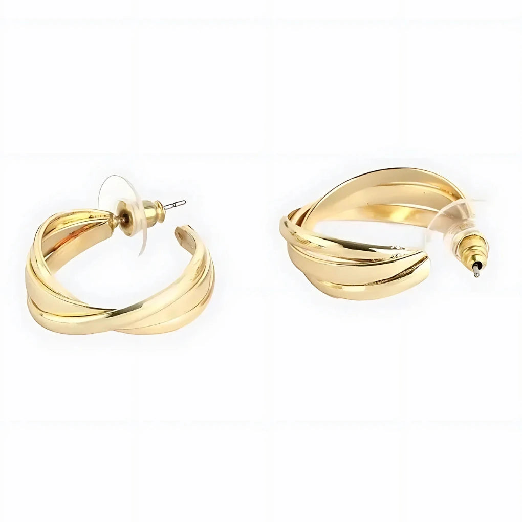 GOLDEN HOOP EARRING