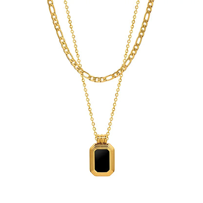 BLACK PEARL GOLDEN NECKLACE